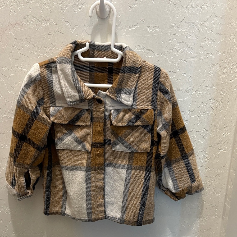 2tPlaid Jacket with Pockets